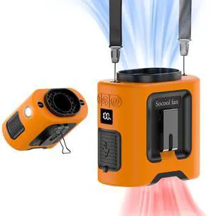 14500mAh Portable Waist Fan Clip on Belt 360 Rotation Wearable Rechargeable Personal Shirt Fan, 67H Cooling 5-Speed Battery Operated with Light, Neck Fan Hands-Free for Outdoor Jobsite Camping 14500mAh Portable Waist Fan Clip on Belt 360 Rotation Wearable Rechargeable Personal Shirt Fan, 67H Cooling 5-Speed Battery Operated with Light, Neck Fan Hands-Free for Outdoor Jobsite Camping