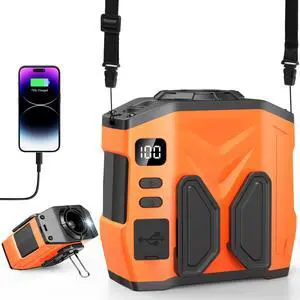 Portable Personal Waist Fan Rechargeable, 10000mAh 5 Speeds 13500RPM Strong Airflow, LED Light & 30H Runtime, Hands-Free Shirt/Belt/Neck Clip on Fan for Camping, Work, Outdoor, Travel Portable Personal Waist Fan Rechargeable, 10000mAh 5 Speeds 13500RPM Strong Airflow, LED Light & 30H Runtime, Hands-Free Shirt/Belt/Neck Clip on Fan for Camping, Work, Outdoor, Travel