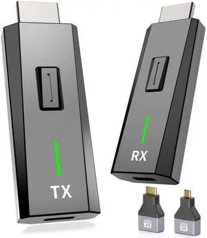 2026 Upgraded Wireless HDMI Transmitter and Receiver 328FT/100M, 4k Decode 1080P Output, Plug & Play Portable 2.4g/5g, Wireless Hdmi Extender Kit to Monitor from Laptop/PC/Projector/TV Box 2026 Upgraded Wireless HDMI Transmitter and Receiver 328FT/100M, 4k Decode 1080P Output, Plug & Play Portable 2.4g/5g, Wireless Hdmi Extender Kit to Monitor from Laptop/PC/Projector/TV Box