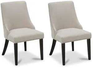 CHITA Farmhouse Dining Chairs with Nailhead Trim, Fabric High Back upholstered Chairs, Dining Room C CHITA Farmhouse Dining Chairs with Nailhead Trim, Fabric High Back upholstered Chairs, Dining Room C