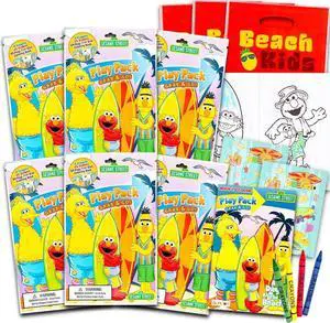 Sesame Street Elmo Ultimate Party Favors for Toddlers Kids Bundle -- 6 Sets with Stickers, Coloring Books and Crayons (Party Supplies) Sesame Street Elmo Ultimate Party Favors for Toddlers Kids Bundle -- 6 Sets with Stickers, Coloring Books and Crayons (Party Supplies)
