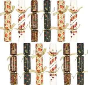 JOYIN 12 Pack Thanksgiving Party Table Favor No Snap No Popping with Party Hat, Joke & Gift Inside, Thanksgiving Holiday Traditions, Random gifts with Autumn Leaves, Pumpkin, Lettering Designs JOYIN 12 Pack Thanksgiving Party Table Favor No Snap No Popping with Party Hat, Joke & Gift Inside, Thanksgiving Holiday Traditions, Random gifts with Autumn Leaves, Pumpkin, Lettering Designs