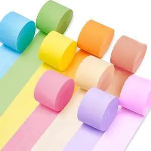 Crepe Paper Streamers 9 Rolls 738ft,Pack of Rainbow Assorted Colored Party Streamers,9 Colors Streamers Party Supplies, for Birthday Decorations,Rainbow DIY,Wedding Baby Shower (1.8 Inch x 82 Ft/Roll) Crepe Paper Streamers 9 Rolls 738ft,Pack of Rainbow Assorted Colored Party Streamers,9 Colors Streamers Party Supplies, for Birthday Decorations,Rainbow DIY,Wedding Baby Shower (1.8 Inch x 82 Ft/Roll)