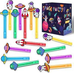 24Pcs Space Bubble Wands for Kids Astronaut Party Favors Supplies Decorations, Pinata Goodie Bag Stuffers & Classroom Prizes 24Pcs Space Bubble Wands for Kids Astronaut Party Favors Supplies Decorations, Pinata Goodie Bag Stuffers & Classroom Prizes