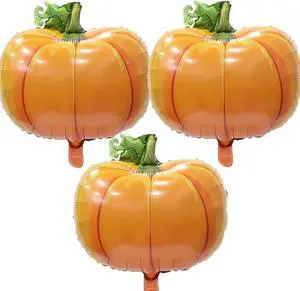 Pumpkin Balloons for Fall Harvest Thanksgiving-Themed Party Supplies Decorations - Birthday Party Set - 3pcs Pumpkin Balloons for Fall Harvest Thanksgiving-Themed Party Supplies Decorations - Birthday Party Set - 3pcs