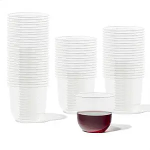 TOSSWARE NATURAL Arc - Plant Based Clear Cold Cups 12 oz - Plastic Alternative for Parties, Bachelorettes, Weddings - Recyclable - Set of 50 TOSSWARE NATURAL Arc - Plant Based Clear Cold Cups 12 oz - Plastic Alternative for Parties, Bachelorettes, Weddings - Recyclable - Set of 50