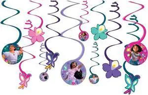 Encanto Spiral Hanging Decorations (Pack of 12) - Multicolor Cardstock - Eye-catching & Festive Decor - Ideal for Birthdays, Parties, & Home Celebrations Encanto Spiral Hanging Decorations (Pack of 12) - Multicolor Cardstock - Eye-catching & Festive Decor - Ideal for Birthdays, Parties, & Home Celebrations