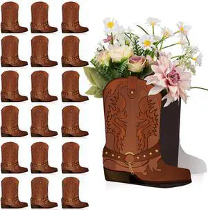 Weekgrat 24 Set Brown Western Cowboy Boots Flower Boxes Centerpiece Boot Shape Boxes Decorations Western Theme Party Cowgirl Favors for Cowboy Cowgirl Birthday Party Baby Shower Wedding Supplies Weekgrat 24 Set Brown Western Cowboy Boots Flower Boxes Centerpiece Boot Shape Boxes Decorations Western Theme Party Cowgirl Favors for Cowboy Cowgirl Birthday Party Baby Shower Wedding Supplies