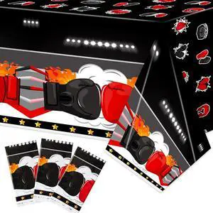 3Pcs Boxing Birthday Party Tablecloth - 87x 51 Inches Plastic Boxing Gloves Table Cover Disposable Fight Sports Table Cloth for Kitchen Picnic Match Birthday Party Decor Supplies 3Pcs Boxing Birthday Party Tablecloth - 87x 51 Inches Plastic Boxing Gloves Table Cover Disposable Fight Sports Table Cloth for Kitchen Picnic Match Birthday Party Decor Supplies