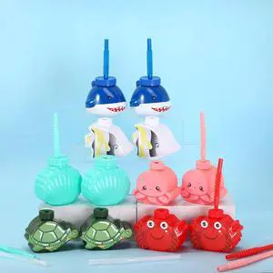 Tanlade Under the Sea Party Plastic Cups 10 oz Ocean Sea Shark Seashell Crab Turtle Fish Octopus Cups with Straw Lids for Ocean Themed Beach Birthday Party Supplies(12 Pcs) Tanlade Under the Sea Party Plastic Cups 10 oz Ocean Sea Shark Seashell Crab Turtle Fish Octopus Cups with Straw Lids for Ocean Themed Beach Birthday Party Supplies(12 Pcs)