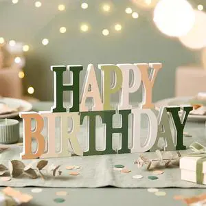 Novabright Happy Birthday Sign Centerpieces for Table Birthday Party Decorations for Women Bday Birthdays Themed Celebration Party Supplies(Sage Green,No Glitter) Novabright Happy Birthday Sign Centerpieces for Table Birthday Party Decorations for Women Bday Birthdays Themed Celebration Party Supplies(Sage Green,No Glitter)