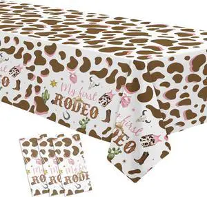 My First Rodeo Party Supplies Girl Tablecloth - Western Cowgirl 1st Birthday Decorations Table Cover, Wild West One-Year-Old Birthday Supplies Table Cloth - 3 Pcs(54in x 108in) My First Rodeo Party Supplies Girl Tablecloth - Western Cowgirl 1st Birthday Decorations Table Cover, Wild West One-Year-Old Birthday Supplies Table Cloth - 3 Pcs(54in x 108in)