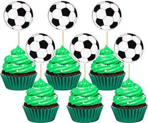 50pcs Soccer Cupcake Toppers Party Decorations for Birthday Baby Shower Soccer Fans Men Birthday Party Favors Supplies 50pcs Soccer Cupcake Toppers Party Decorations for Birthday Baby Shower Soccer Fans Men Birthday Party Favors Supplies
