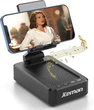 JTEMAN Cell Phone Stand with Bluetooth Speaker,Gifts for Men Tech Gadgets JTEMAN Cell Phone Stand with Bluetooth Speaker,Gifts for Men Tech Gadgets