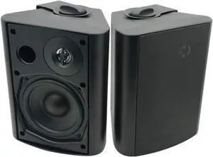 Herdio 5.25 Inch Indoor Outdoor Bluetooth Speakers Patio Waterproof Wired Wall Mount System 300 Watts (Black) Herdio 5.25 Inch Indoor Outdoor Bluetooth Speakers Patio Waterproof Wired Wall Mount System 300 Watts (Black)