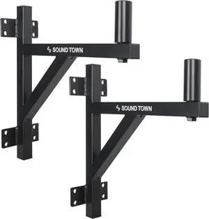 Sound Town 2-Pack Wall Mount Speaker Brackets, Fits 35mm Speaker Mounts (STWSD-F15A-PAIR) Sound Town 2-Pack Wall Mount Speaker Brackets, Fits 35mm Speaker Mounts (STWSD-F15A-PAIR)