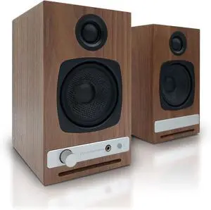 Audioengine HD3 Wireless Computer Speakers Bluetooth Desktop Speakers with DAC, Headphone Amplifier and USB Audio - Walnut Audioengine HD3 Wireless Computer Speakers Bluetooth Desktop Speakers with DAC, Headphone Amplifier and USB Audio - Walnut