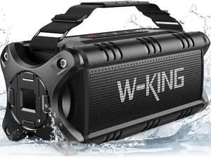 W-KING Bluetooth Speaker, 90W Max Loud IPX6 Waterproof Portable Speaker, 50W Deep Bass/Subwoofer *2/40H/EQ/TF/AUX, 105dB Large Boombox Outdoor Speakers Bluetooth Wireless for Party/Camping/Jobsite W-KING Bluetooth Speaker, 90W Max Loud IPX6 Waterproof Portable Speaker, 50W Deep Bass/Subwoofer *2/40H/EQ/TF/AUX, 105dB Large Boombox Outdoor Speakers Bluetooth Wireless for Party/Camping/Jobsite