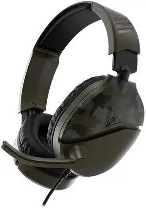 Turtle Beach Recon 70 Wired Multiplatform Gaming Headset for Xbox, PC, PS5 | Xbox Series X|S, Xbox One, PlayStation, PS4, Mobile, Flip-to-Mute Mic, 40mm Speakers, Lightweight, Soft Earpads, Green Camo Turtle Beach Recon 70 Wired Multiplatform Gaming Headset for Xbox, PC, PS5 | Xbox Series X|S, Xbox One, PlayStation, PS4, Mobile, Flip-to-Mute Mic, 40mm Speakers, Lightweight, Soft Earpads, Green Camo