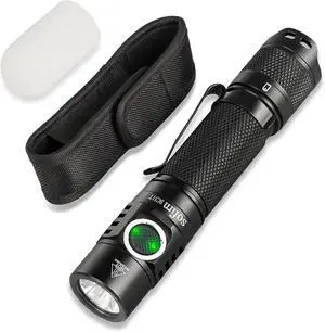 Sofirn SC31T Tactical Flashlight with Holster and Diffuser, Super Bright LED Flashlights, 2000 High Lumens, Rechargeable Small Flashlight for Home, Powerful Flashlights for Emergencies Camping Hiking Sofirn SC31T Tactical Flashlight with Holster and Diffuser, Super Bright LED Flashlights, 2000 High Lumens, Rechargeable Small Flashlight for Home, Powerful Flashlights for Emergencies Camping Hiking