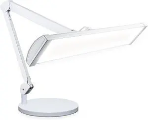 Neatfi Ultra 3,500 Lumens LED Desk Lamp with Base 45W, 270 SMD LEDs, Shadow-Free | Adjustable Brightness | Non-Flickering Task Light for Nail, Craft & Office (White-3, 26-Inch Wide Shade) Neatfi Ultra 3,500 Lumens LED Desk Lamp with Base 45W, 270 SMD LEDs, Shadow-Free | Adjustable Brightness | Non-Flickering Task Light for Nail, Craft & Office (White-3, 26-Inch Wide Shade)