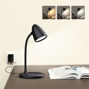 LED Desk Lamp for Home Office,3 Light Colors,Table Lamp,Dimmable Reading Light for Bedside Small Desk Lamp for College Dorm Room,Bedroom Desk Light,Black LED Desk Lamp for Home Office,3 Light Colors,Table Lamp,Dimmable Reading Light for Bedside Small Desk Lamp for College Dorm Room,Bedroom Desk Light,Black