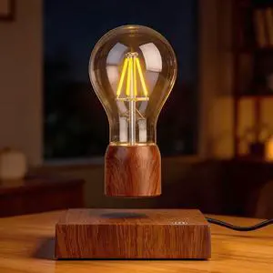 Magnetic Levitating Floating Wireless LED Light Bulb Desk Lamp for Unique Gifts, Room Night Light, Home Office Decor Tech Toys Magnetic Levitating Floating Wireless LED Light Bulb Desk Lamp for Unique Gifts, Room Night Light, Home Office Decor Tech Toys