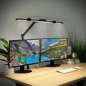 Mount-It! LED Desk Lamp with Adjustable Swing Arms and Clamp Base, Touch Control, Stepless Dimming, and 5 Color Temperatures, Eye-Caring Lighting for Work, Study, and Crafting Mount-It! LED Desk Lamp with Adjustable Swing Arms and Clamp Base, Touch Control, Stepless Dimming, and 5 Color Temperatures, Eye-Caring Lighting for Work, Study, and Crafting