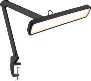 Neatfi XL 2,500 Lumens 30W LED Task Lamp with Clamp | 324 SMD LEDs | CCT | 5 Light Modes | 3000K6000K | Dimmable | Adjustable Arm with Clamp | Desk Light for Home (Black, 22-Inch Wide Shade) Neatfi XL 2,500 Lumens 30W LED Task Lamp with Clamp | 324 SMD LEDs | CCT | 5 Light Modes | 3000K6000K | Dimmable | Adjustable Arm with Clamp | Desk Light for Home (Black, 22-Inch Wide Shade)