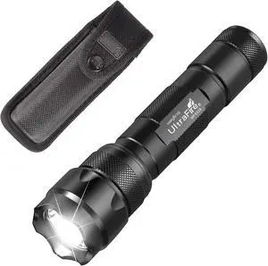 ULTRAFIRE Tactical Flashlight with Holster, 1000 Lumens Single Mode LED Flashlight with Duty Belt Holster, Bright Small EDC Flashlight with Flashlight Carry Case Pouch, WF-502B (Battery Not Included) ULTRAFIRE Tactical Flashlight with Holster, 1000 Lumens Single Mode LED Flashlight with Duty Belt Holster, Bright Small EDC Flashlight with Flashlight Carry Case Pouch, WF-502B (Battery Not Included)