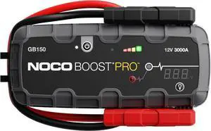 NOCO Boost GB150: 3000A UltraSafe Jump Starter 12V Lithium Battery Booster Pack, Portable Jump Box, Power Bank & Jumper Cables - for 9.0L Gas and 7.0L Diesel Engines NOCO Boost GB150: 3000A UltraSafe Jump Starter 12V Lithium Battery Booster Pack, Portable Jump Box, Power Bank & Jumper Cables - for 9.0L Gas and 7.0L Diesel Engines