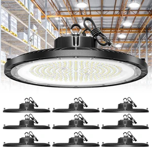 ONLYLUX 10-Pack UFO LED High Bay Light 250W 37500LM, 5000K Daylight ONLYLUX 10-Pack UFO LED High Bay Light 250W 37500LM, 5000K Daylight