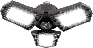 LED Garage Light - 6000 Lumen 6500K Daylight 60W, Three Leaf Led Garage Ceiling Lights LED Garage Light - 6000 Lumen 6500K Daylight 60W, Three Leaf Led Garage Ceiling Lights