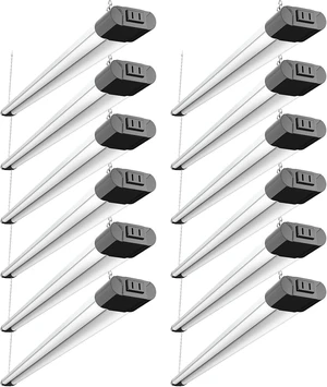 BBOUNDER 12Pack 4FT LED Shop Light, Reflector, 6500K Linkable, 40W=250W ETL BBOUNDER 12Pack 4FT LED Shop Light, Reflector, 6500K Linkable, 40W=250W ETL