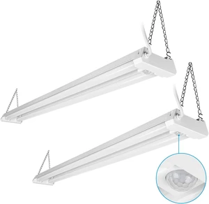 LEONLITE 2-Pack 4FT Motion Sensor LED Utility Shop Light, 40W, 5000K LEONLITE 2-Pack 4FT Motion Sensor LED Utility Shop Light, 40W, 5000K