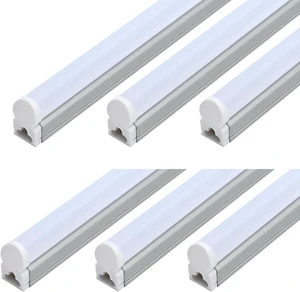 6 Pack T5 Integrated Single Fixture, 4FT 20W Linkable LED Shop Light Milky Cover,White Daylight 6500k 2200lm T5 Tube Lights for Garage Office Warehouse or Under Counter,Plug and Play 6 Pack T5 Integrated Single Fixture, 4FT 20W Linkable LED Shop Light Milky Cover,White Daylight 6500k 2200lm T5 Tube Lights for Garage Office Warehouse or Under Counter,Plug and Play