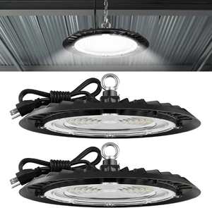 Sunco UFO LED High Bay Light, 150W, 19500 Lumens, 5000k Ultra Bright Commercial Shop Lights for Warehouse, Factory, Workshop, Garage & Barn, Ceiling Mount, Plug & Play, 120V, UL 2 Pack Sunco UFO LED High Bay Light, 150W, 19500 Lumens, 5000k Ultra Bright Commercial Shop Lights for Warehouse, Factory, Workshop, Garage & Barn, Ceiling Mount, Plug & Play, 120V, UL 2 Pack