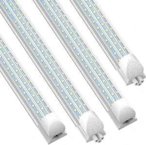 SHOPLED 6FT LED Shop Light, D-Shape 72W 9360LM 6000K Cool White, Linkable SHOPLED 6FT LED Shop Light, D-Shape 72W 9360LM 6000K Cool White, Linkable
