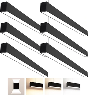 4FT Linkable LED Linear Light 50/45/40/35/30W Adjustable 6-Pack 4FT Linkable LED Linear Light 50/45/40/35/30W Adjustable 6-Pack