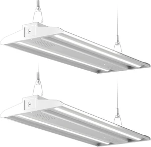 4FT LED Linear High Bay Light 265W 39750LM 5000K, ETL Listed Commercial Shop Light for Warehouse Garage Workshop Gym, 100-277V Industrial Lighting with 7-Year Warranty, 2-Pack 4FT LED Linear High Bay Light 265W 39750LM 5000K, ETL Listed Commercial Shop Light for Warehouse Garage Workshop Gym, 100-277V Industrial Lighting with 7-Year Warranty, 2-Pack