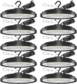 200W UFO LED High Bay Light, 28,000LM LED Shop Light Fixture, 5000K 120V AC 200W UFO LED High Bay Light, 28,000LM LED Shop Light Fixture, 5000K 120V AC