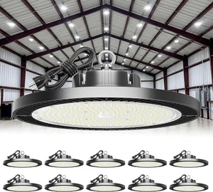 ELEKICO 150W High Bay LED Shop Light, 22500LM 5000K UFO LED High Bay Light ELEKICO 150W High Bay LED Shop Light, 22500LM 5000K UFO LED High Bay Light