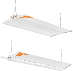 3FT 300W Linear High Bay Shop Lights 2-Pack, 45000lm, 100-277V 3FT 300W Linear High Bay Shop Lights 2-Pack, 45000lm, 100-277V