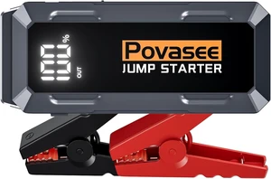 Povasee 4000A Jump Starter 12V Battery Jumper Starter(10L Gas 10L Diesel Engine),Car Battery Jump Starter with 3" LCD Display, Dual Output/LED Light Povasee 4000A Jump Starter 12V Battery Jumper Starter(10L Gas 10L Diesel Engine),Car Battery Jump Starter with 3" LCD Display, Dual Output/LED Light