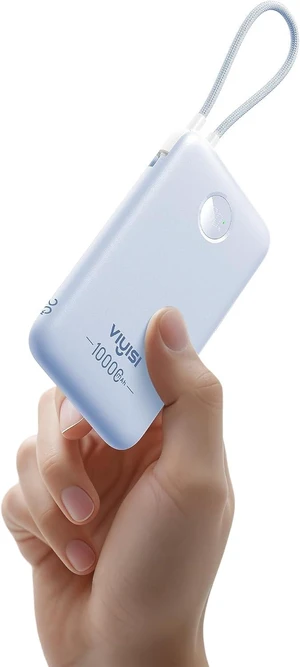 VIYISI 0.58 Slim Portable Charger Small 10000mAh with Built-in USB C Cable VIYISI 0.58 Slim Portable Charger Small 10000mAh with Built-in USB C Cable