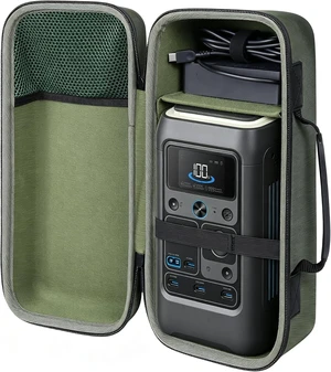 co2CREA Hard Travel Case for Anker SOLIX C300 DC Power Station, Green co2CREA Hard Travel Case for Anker SOLIX C300 DC Power Station, Green