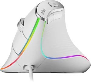 Nulea M504 Wired Vertical Mouse, USB Ergonomic Optical Mouse with 4 Adjustable DPI, 11 RGB Backlight Modes, Compatible for Laptop, PC, Desktop, Mac, White Nulea M504 Wired Vertical Mouse, USB Ergonomic Optical Mouse with 4 Adjustable DPI, 11 RGB Backlight Modes, Compatible for Laptop, PC, Desktop, Mac, White