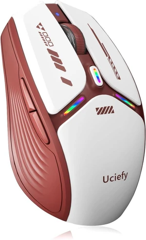 V19 Wireless Mouse, USB C Rechargeable Mice for Laptop, LED-Red V19 Wireless Mouse, USB C Rechargeable Mice for Laptop, LED-Red