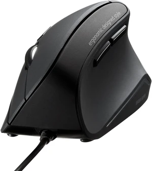SANWA Wired Ergonomic Vertical Mouse, Silent Click & Remap with Software SANWA Wired Ergonomic Vertical Mouse, Silent Click & Remap with Software