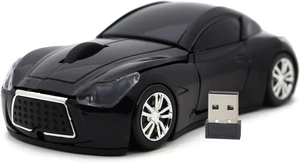 Computer Wireless Mouse Car Shape Optical Mice USB 2.4Ghz for PC Laptop (Black) Computer Wireless Mouse Car Shape Optical Mice USB 2.4Ghz for PC Laptop (Black)